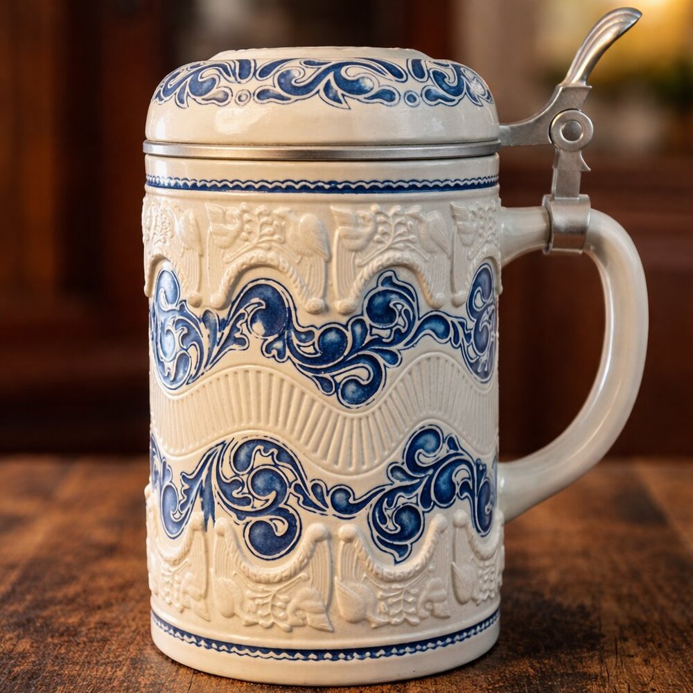RARE - Vintage GERZ German Beer Stein Limited Edition #0037 of 5000 Pewter Lid